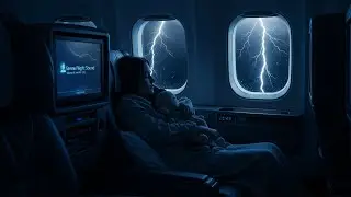 First Class Cabin Airplane Sounds &ndash; Rain & Thunder White Noise for Sleep, Study, Relaxation