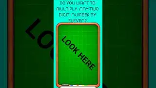 How to multiply any 2 digit number by eleven?