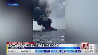 Boat catches fire at Big Rock Blue Marlin Tournament