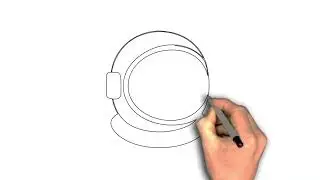Easy to draw Astronaut helmet drawing image