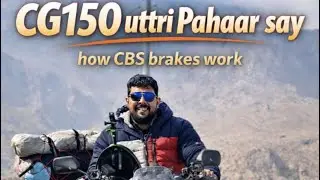 CG150 uttari Pahaar Say. (CBS Brakes Testing) #cg150 #honda #bike #travel #gorakhhillstation