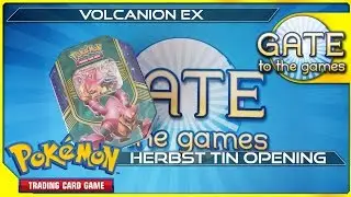 Volcanion EX Herbst Tin Box 2016 - Opening Unboxing - Pokemon Karten