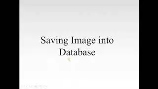 WE Wk 12 Video 01 (Saving Image into Database)