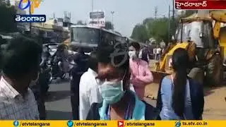 Write to Walk | GHMC Removes Footpath Encroachments | at Hyderabad