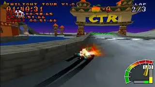 Crash Team Racing(CTR PS1)-Twillight Tour-Custom Track Mod-2'31''46