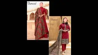 Bareeze Winter collection 2024 Dhanak Fabric Heavy Embroided