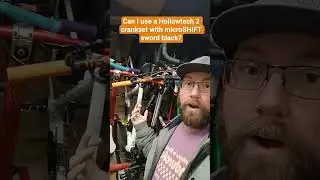 Can I use a Hollowtech 2 crankset with microSHIFT sword black? #shorts