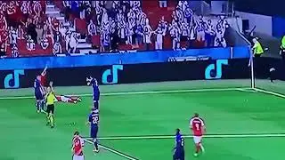 Watch what happened to Christian Erickson during Euro match against Finland.