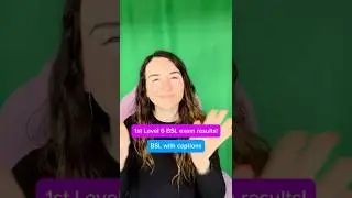 First BSL Level 6 exam done! 🎉 | British Sign Language with captions