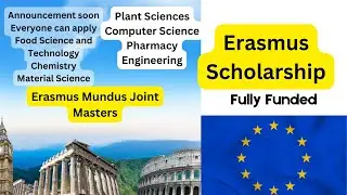 Erasmus scholarship 2023-2024 | Application Procedure Food Science, Chemistry, Engineering |Pakistan