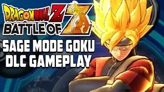 Dragon Ball Z: Battle of Z - Sage Mode Goku DLC Gameplay [HD]