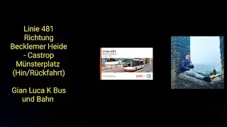 Linie 481 Richtung Becklemer Heide - Castrop Münsterplatz | (Hin/Rückfahrt) | GLKBuB