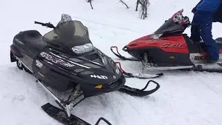 Snowmobile fun in Sweden