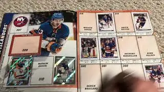 Topps 2020-2021 hockey sticker collection.
