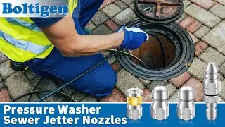 Blast Through Any Clog: Professional 4-in-1 Sewer Jetter Nozzle Kit (5000 PSI)