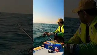 Amazing fishing,  fish strike #fishing #inflatableboatfishing #shots