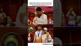 Arshdeep Singh received Impact Player of the Series medal International series.🏅😱। #indvsnz #shorts