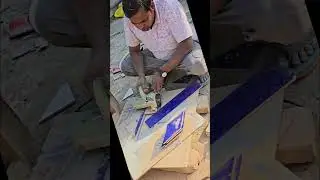 Why This Barfi Tile Cutting Feels So Good 😌 #shorts