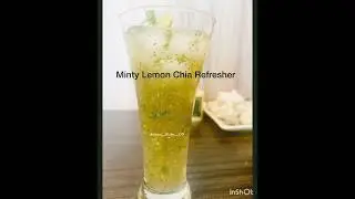 Minty Lemon Chia Refresher #recipe #refreshingdrink #drink
