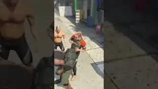 Franklin make NPC Fight Each other 😂 #gta #franklin #funnyclips #gtav #gtabiker #gtaworld #pcgaming