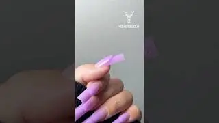 Purple 3D French Nails with IM111 Dual Form Used: YMH23, IM111 Dual Form #yokefellow #nails