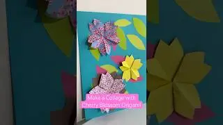 Make a Collage with Cherry Blossom Origami