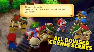 All Bowser Scenes in Super Mario RPG Remake 2023 (Bowser Crying & Funny moments Cutscenes)