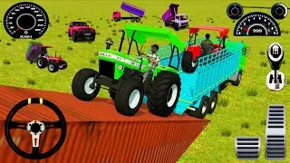 Drive🛣️ Jcb And Unloaded 2 New tractors Dumper  In Game#part212#jcb #truck #gaming #video #viral