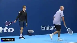 Dominic Thiem & Alexander Zverev ATP final practice 2018