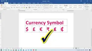How to Insert Dollar Symbol in Word
