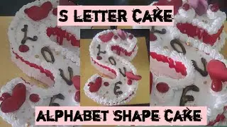 Letter cake|cutting cake|alphabet cake idea|full tutorial|cake making video|how to make cake at home