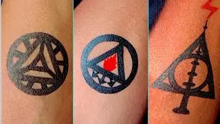 Iron Man Arc Reactor Tattoo | Constantine Logo Tattoo | Harry Potter Tomporary Tattoo #tattoo