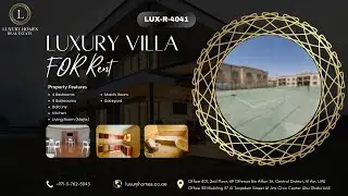Elegant Duplex Villa for Rent in Asharej | 4 Bedrooms, Backyard, & More | LUX-R-4041