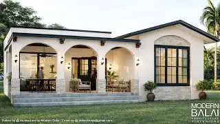 Simple House Design Small Farmhouse Idea | 8x12 Meters
