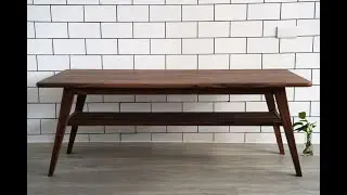 Walnut Coffee Table Making- Woodworking Project Plans