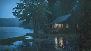 Fall Asleep Instantly in 3 Minutes | Heavy Rain and Gentle Thunder at Night