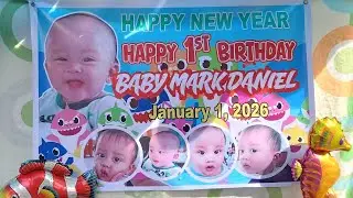 Celebrating the 1st birthday of Mark Daniel (UNO). One year old, so loved, and so blessed by God.