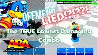 OffMeno AND YRM IMa LIED??? The Real Lowest Damage Combo in Anime Battle Arena | ABA