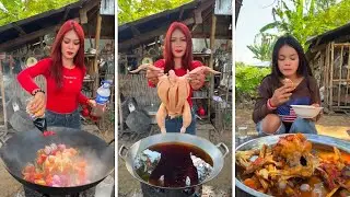 Whole Chicken Cooked in Traditional Village Style #AsianFood #Cooking #recipe