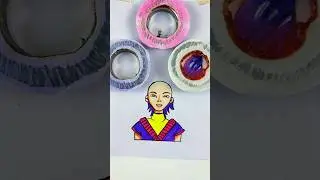 Kpop Mystery Saja Paper Magic Fire Reveal Challenge Game #shorts #art #satisfying #painting