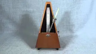 VINTAGE GERMANY GERMAN MUSICAL INSTRUMENT PENDULUM TONOMETER WOOD PYRAMID METRONOME