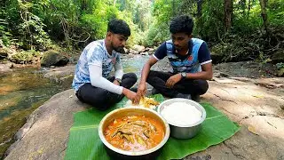 Small Fish Cooking | Bottle Trap Fishing and Cooking in a Jungle Stream | Catch and Cook