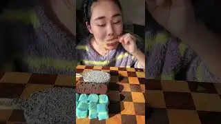 Delicious Crispy Mango 🥭 Coconut Ash & Chocolate 🍫 Ice Cream 🍨 Dessert Mukbang 😋 #mukbang  #food