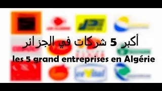 أكبر 5 شركات في الجزائر [les 5 grandes entreprises en Alg&eacute;rie ]
