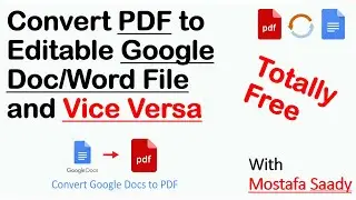 How to Convert PDF to Editable Google Doc/Microsoft Word File with 3 different ways