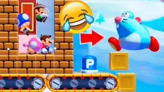4 TONTOS y 1 RATA | Super Mario Maker 2 Multijugador