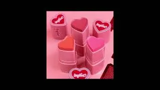 trending heart shaped lipstick || unique makeup trend || pretty and  pigmented