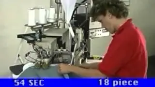 Automatic Rib Knit Leg Cuff Setting Station - Model AP24 (Video)