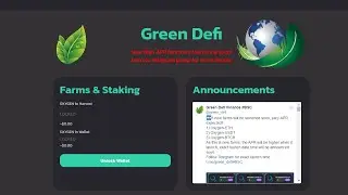 Greendefi.finance новый проект на Binance Smart Chain Stake token to earn Oxygen