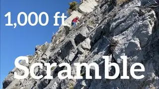 1000 foot scramble on Utah&rsquo;s sharpest rocks // Scrambling up Goat Mountain in Alpine Utah